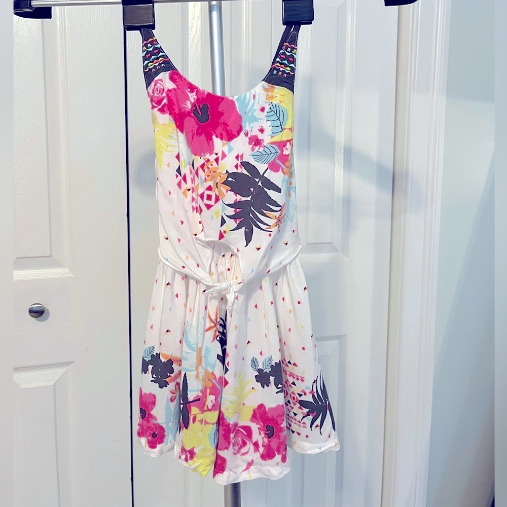 Deux par Deux White and Pink Casual Dress